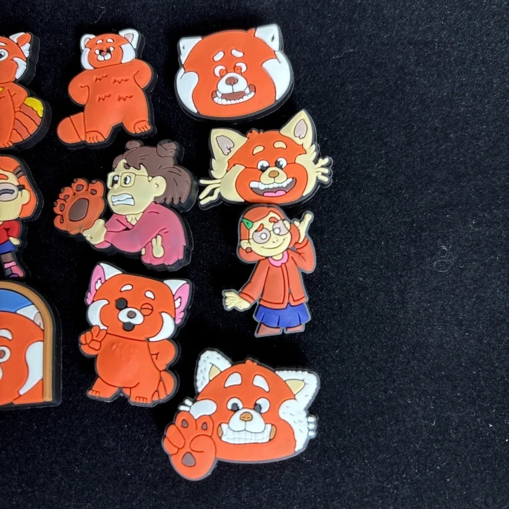 10‎ Turning Red Charms for  Clogs
